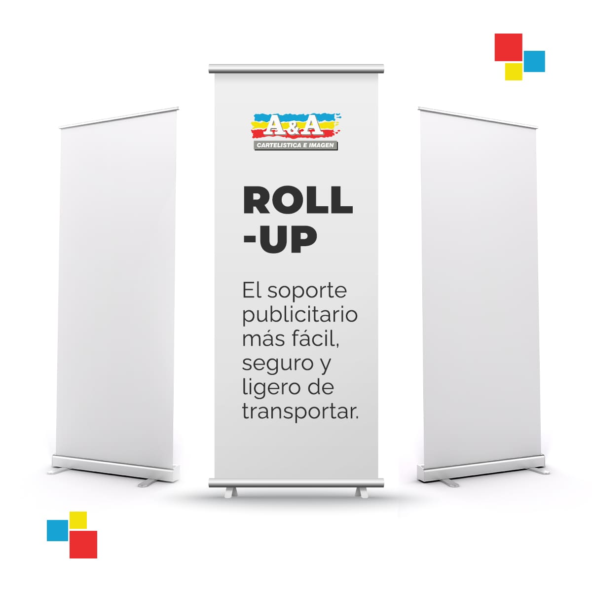 ¿Qué es un roller publicitario o un roll up banner?